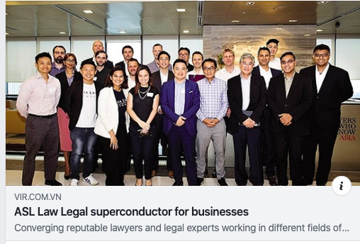 LawyerPham's tweet photo. ASL LAW - Setting sights on Southeast Asia
(Published by VIR)
#ASLLAW, #ASL, #VietnamLawFirm, #LawFirmInVietnam, #VietnamBusinessLaw, #TaxLawInVietnam, #VietnamLaw, #LAW https://t.co/0aFfl4nxb8