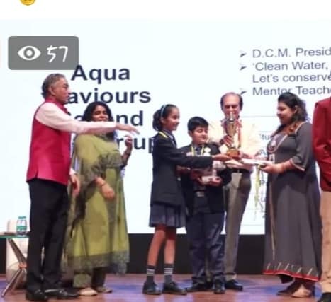 DCMPresidency's tweet photo. Students of DCMP received tremendous response and are awarded for being the Second Runner up in All India Desh Apnayen Actizen Contest. #ProudMoment #DCMP #AquaSaviour #WaterConservation #TeachSDGs #DeshApnayen #Actizen https://t.co/3wO32RCgnK