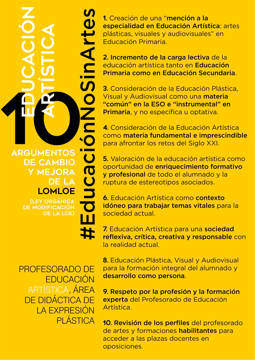 carescano's tweet image. Sra. Ministra @CelaaIsabel, ahora en @HoyPorHoy, le pedimos que tenga presente los siguientes argumentos para una ley educativa justa con las artes #EducaciónNoSinArtes
