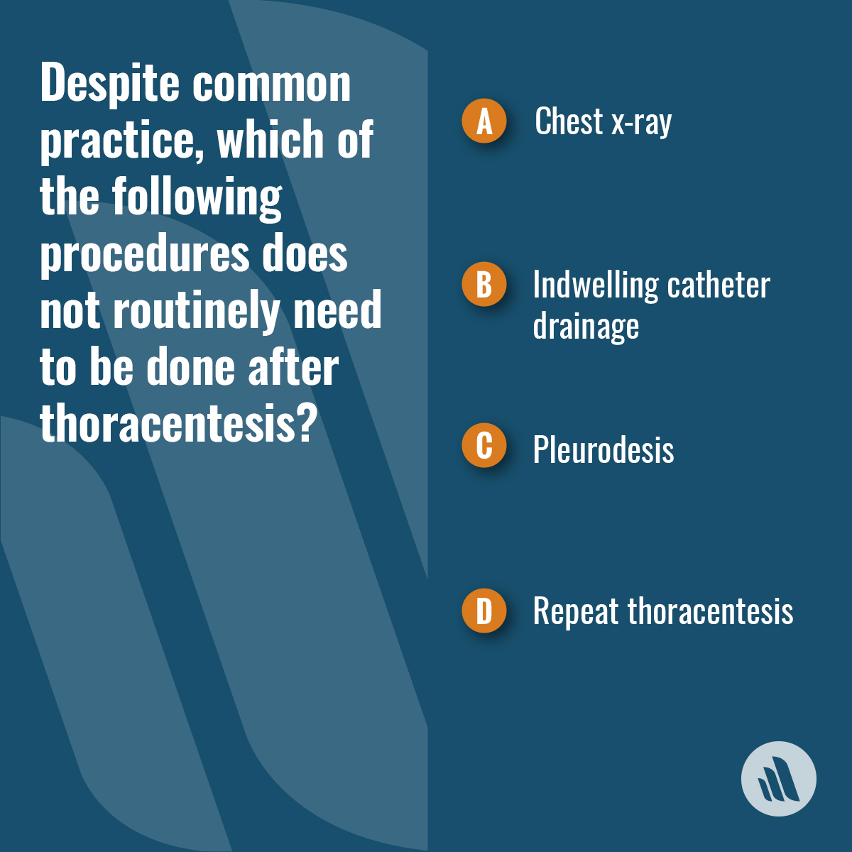 MSDManualPro's tweet image. It&apos;s #MedTrivia time! Tweet us your answers! #thoracentesis