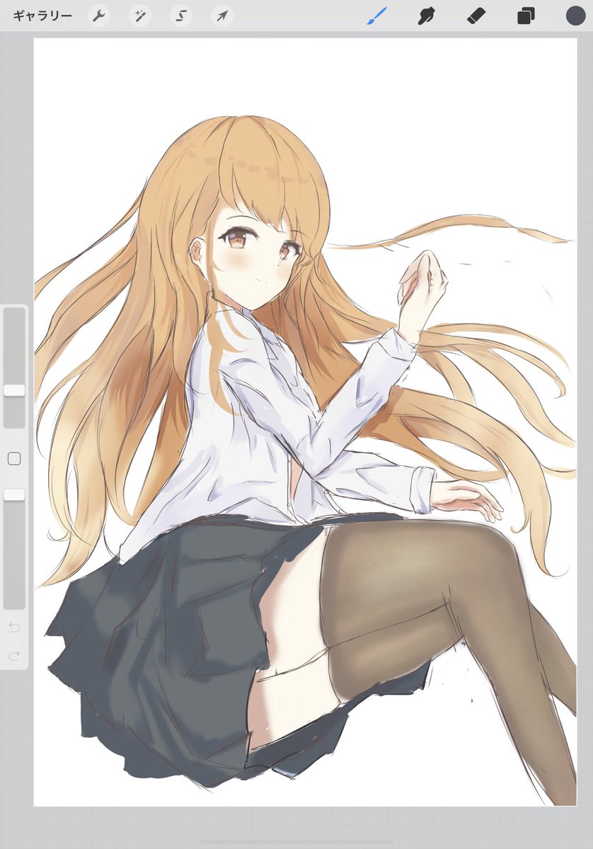 髪の色結構好きかも 