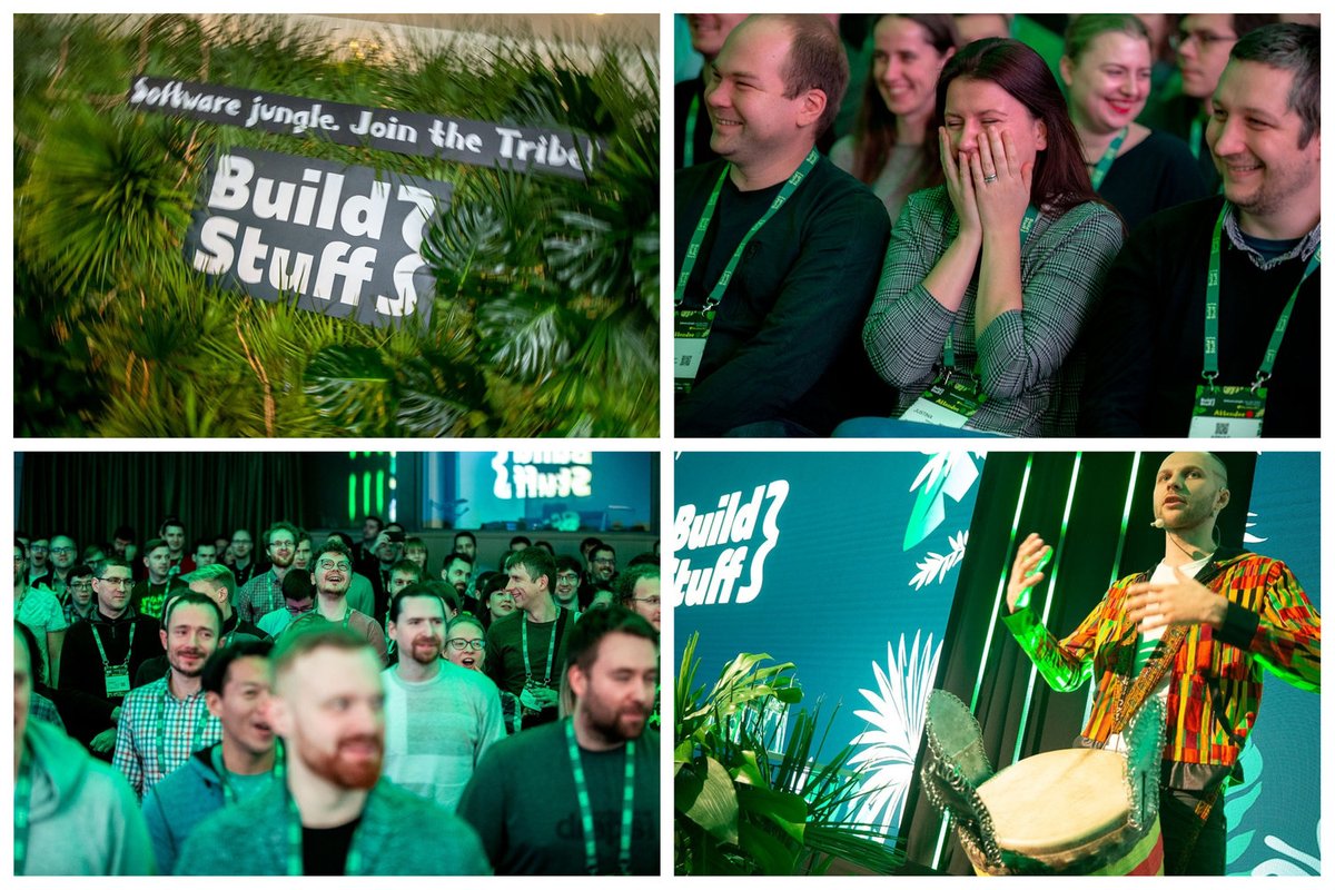BuildStuffConf's tweet photo. #BuildStuffLT
#Joy, #knowledge, good vibe and amazing #masterclasses - this is what #BuildStuffConf is all about! Don't miss your chance to be apart of this rockin' event - grab your #ticket!🤘
🎟️https://t.co/kLBdM7NQyU
🌐 https://t.co/O00XfBh6Wz
✊✊✊ https://t.co/OyUf7JcbmC