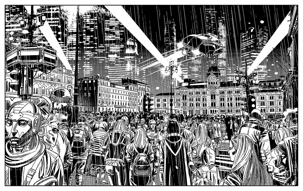 IAPartnership's tweet photo. 🛸Do you recognize this place? 

It's Piazza Unità in #Trieste, Italy, as seen in the special volume of the science fiction comic book Nathan Never that will be printed in a few months time to celebrate #ESOF2020 and Trieste as European City of Science 2020! https://t.co/HkjexgsOvt