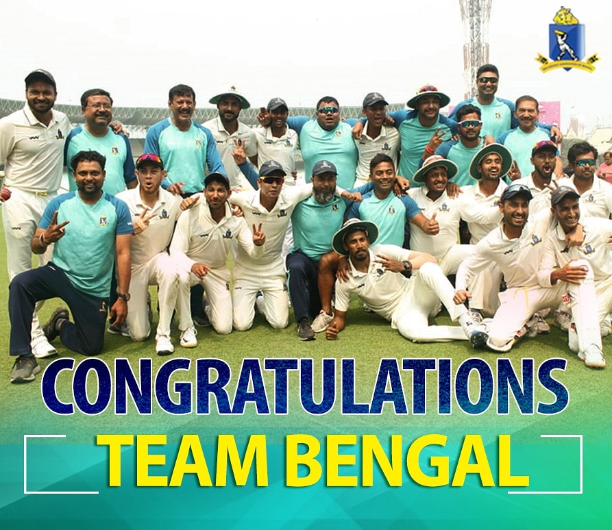 CabCricket's tweet photo. All-round #Bengal roar into #RanjiTrophy Final.
#CAB
Read more: https://t.co/3Qa8V0e7nj
#SupportTeamBengal https://t.co/szxvinDEWp