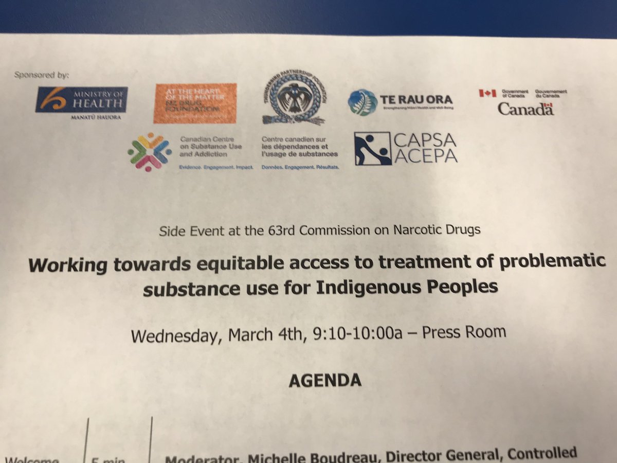 CAPSACanada's tweet photo. We are grateful for the opportunity to learn from @ThunderbirdPF and other Indigenous health leaders in a good way today . #Culturally-based #HonouringOurStrengths @Canada_INT_VIE #UND2020 #StigmaEndsWithMe https://t.co/iTpI2Kl7Wv
