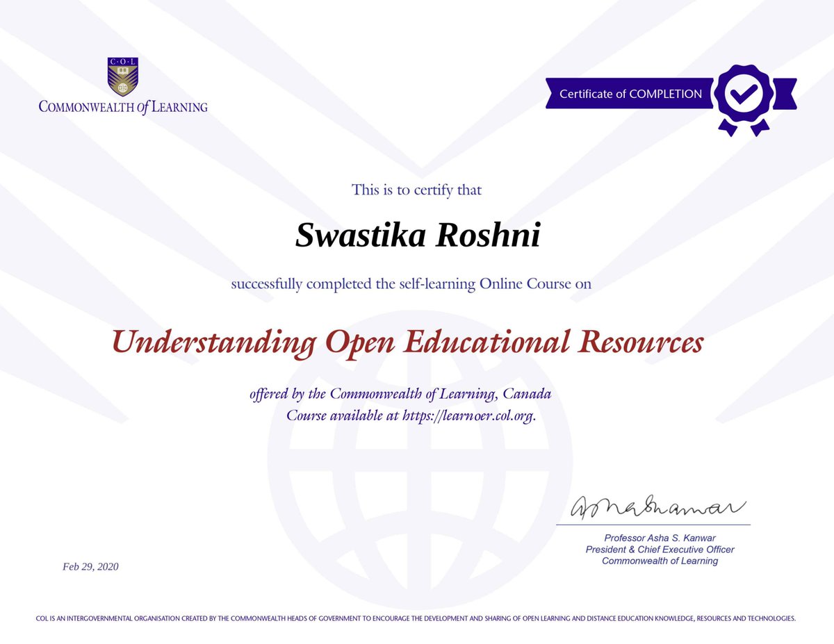 RoshniSwastika's tweet image. @ShikhanrED403 #ED403SemOne2020 #OERs