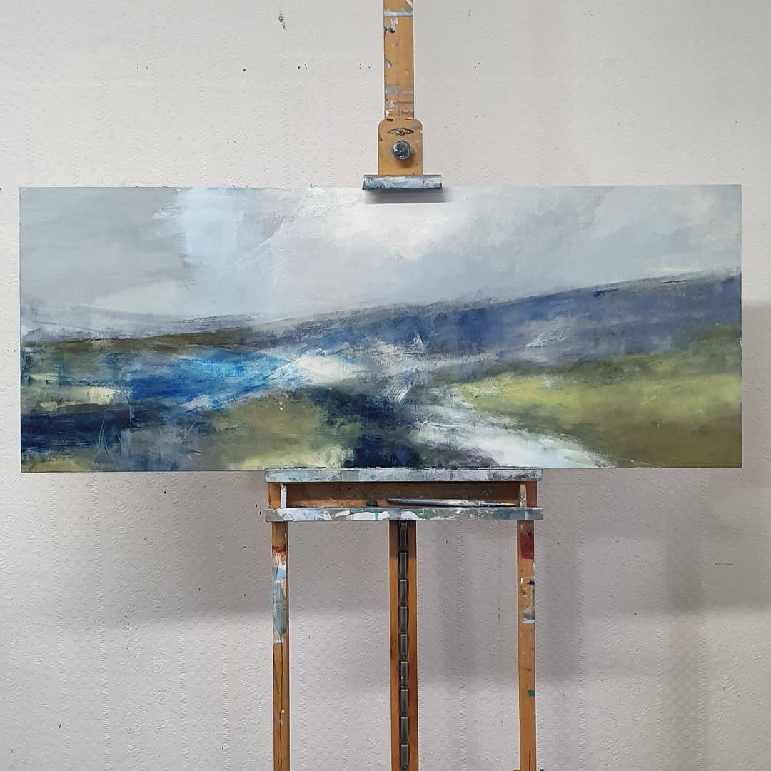 Building energy for the Battersea art fair next week. Unbound is one of many paintings on route from Scotland. <a href="/AAFLondon/">Affordable Art Fair UK</a> #exhibition #London