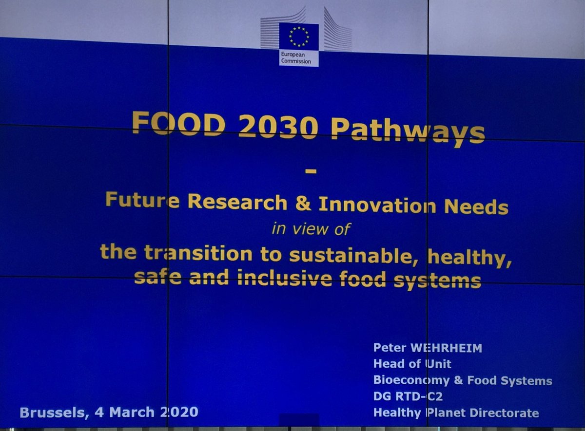 Attending the #food2030 workshop in Brussels today. How will food safety systems in the future look like? What role for #OneHealth? For @OneHealthEJP?