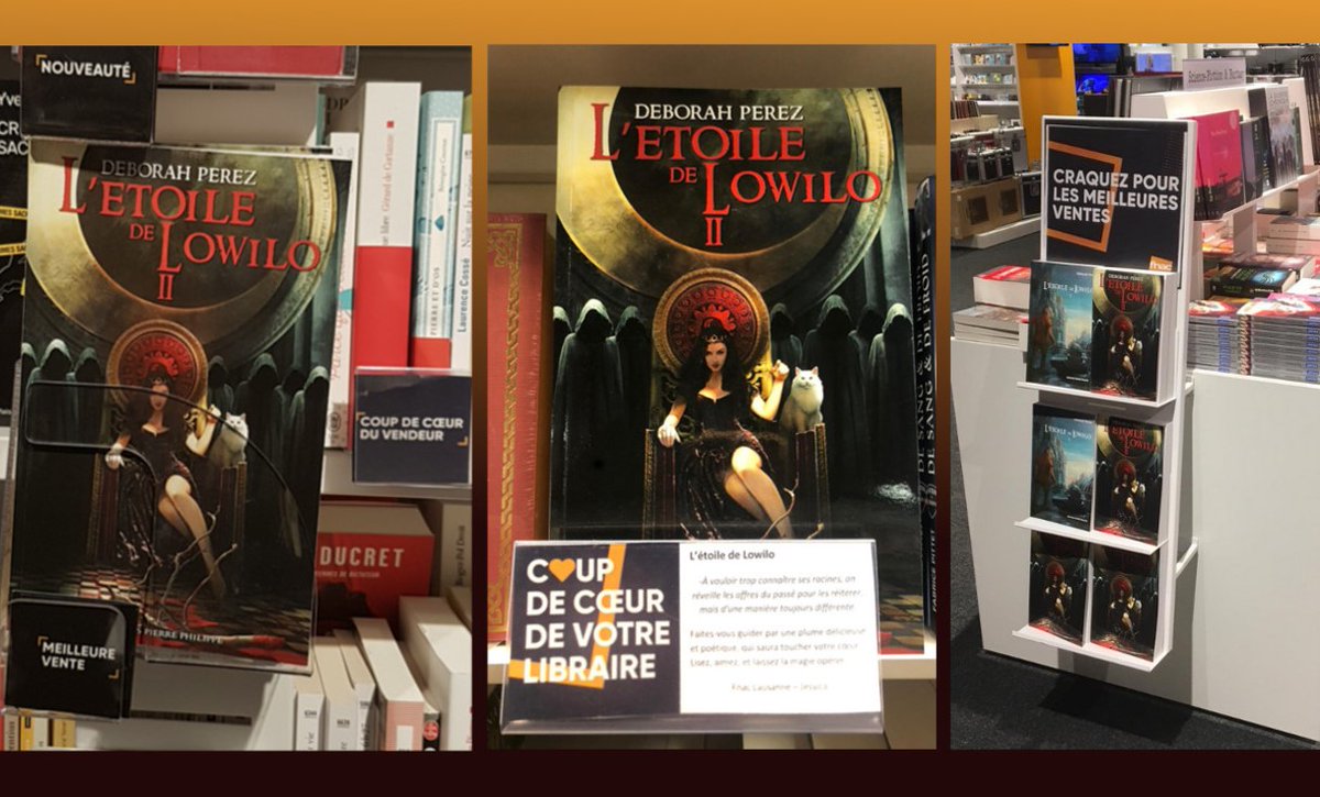 Bonjour à tous :-)
Cela fait une semaine que le second tome est officiellement disponible. Et L'étoile de Lowilo brille par son succès !
Merci ! 🙏🧡

#fnac #livre #fantasy #letoiledelowilo #aventure #lecturedumoment
