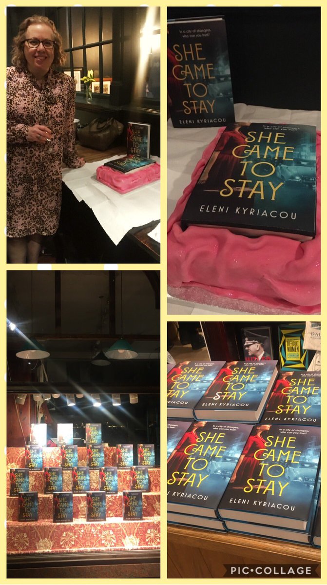 mylittlemy's tweet photo. Huge congrats @elenikwriter on your #debutnovel! Fab book launch, speech &amp; @Dauntbooks display. Started #SheCameToStay enroute home &amp; your prologue took me back to our workshop days where I always knew you would be published. So well deserved &amp; such an inspiration!!!👏📚🎉🥂🎂🥳 https://t.co/pUV33dqAX7