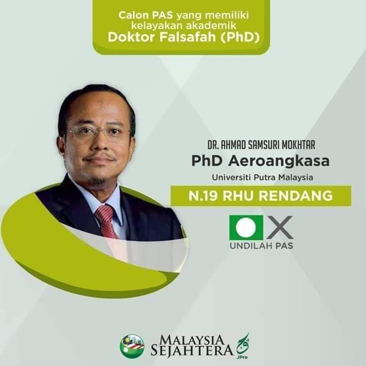 Disebabkan PAS dah jadi kerajaan, penting untuk rakyat tahu yg dlm PAS bukan ada pak lebai semata-mata, tapi ramai professional. 

Kita mulakan bebenang ni dengan MB Terengganu, Dr Sam. PhD Aeroangkasa. Antara yg selalu dipanggil ketika kehilangan MH370 dahulu.