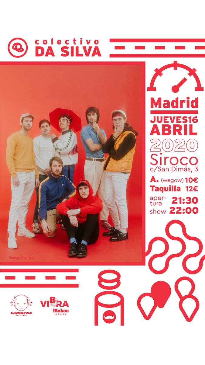 El próximo jueves 16 de abril @colectivodsilva presentan su álbum VACACIONES en la sala @SirocoSala de #Madrid!! Fiestón asegurado!! Hazte con tu entrada en wegow.com/es-es/conciert… @VibraMahou @mahou_es #VibraMahou