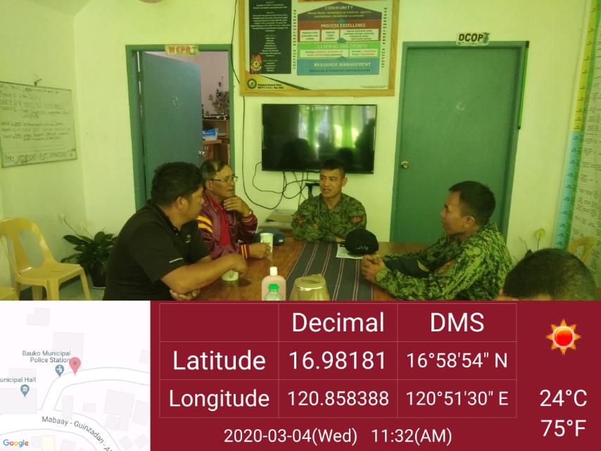 PNPBauko1's tweet photo. #TeamPNP
#ToServe&amp;Protect
#PNPKakampiMo
#RTFELCAC
Pulong pulong with the brgy officials of Tapapan and Mabaay re strict implementation of brgy ordinances and banning of CTG in their aor. https://t.co/KPrJH3JOgF