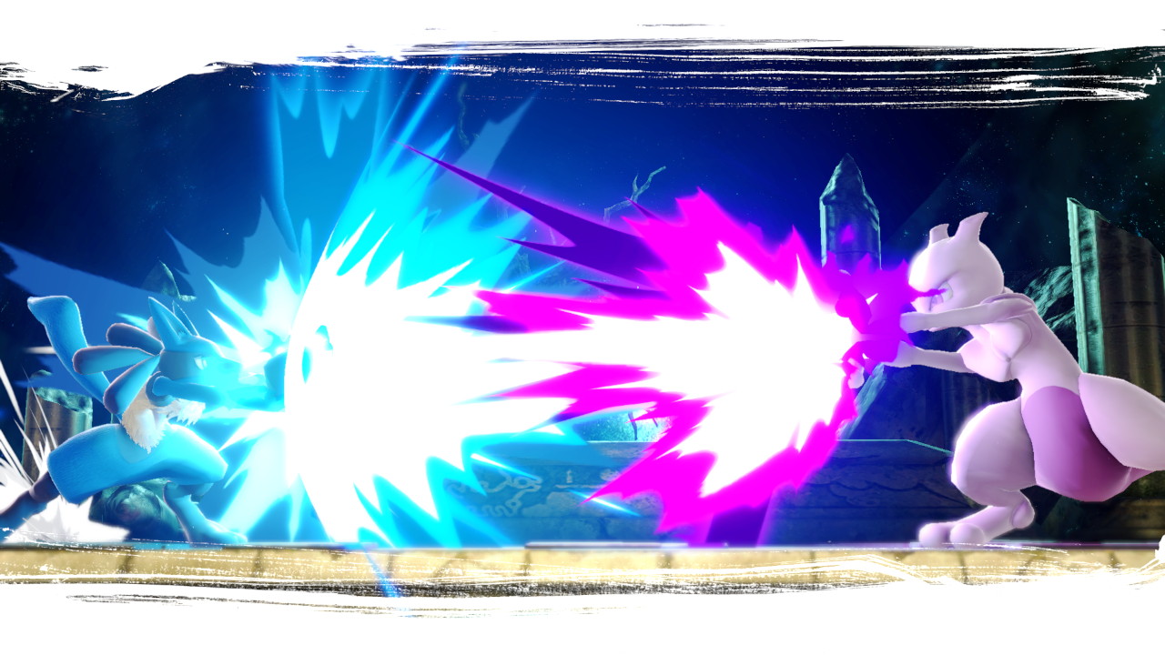 よよ 𝕐𝕆𝕐𝕆 スマブラsp Smashbrossp スマブラ画 ルカリオvsミュウツー どちらも技がカッコいい T Co Porlqwn00w Twitter
