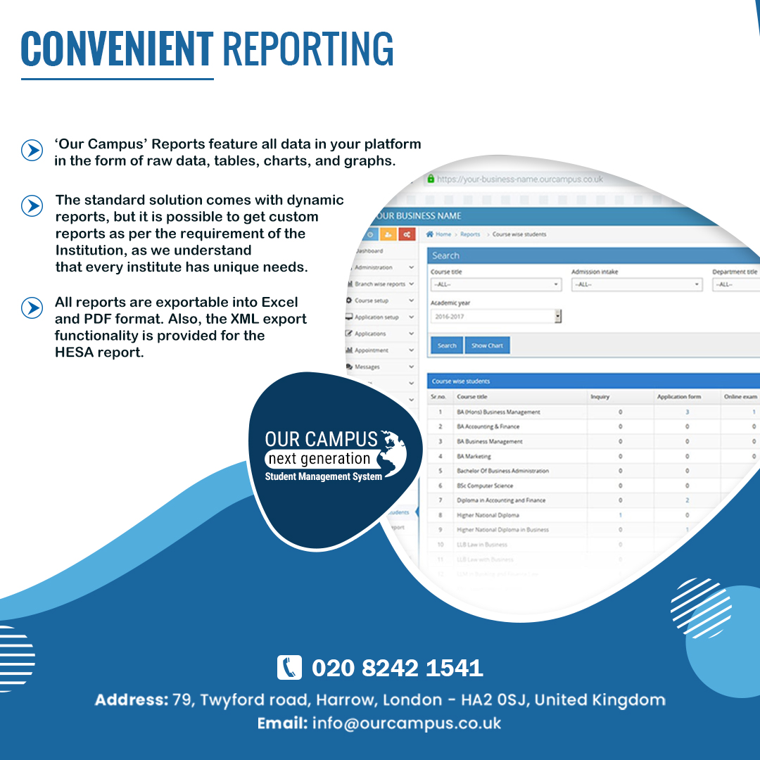 OurCampusUK's tweet photo. Convenient Reporting - Our Campus
https://t.co/rdygTXJu8K
#ConvenientReporting #AttendanceReport #ourcampus
#CustomizedReport #FeesDueReports
#ClassGroupReport #StudentAcademicReports
#TeacherWiseAnalysisReports #WednesdayWisdom
#AdmittedStudentsReport #EnglishVocabularySizeTest https://t.co/hhinJTDmDI