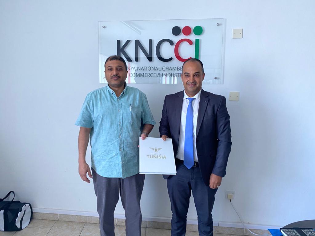 KncciMombasa's tweet photo. KNCCI Mombasa chairman @mustafaramadhn met with the head of the Tunisian Trade Office in Kenya Mr. Slim to finalise the planning of the Kenya-Tunisia Business forum to be held @SarovaWhitesand on 30th March 2020. @kenya_chamber @CIPEKenya @MombasaInvest @SuleimanShahbal https://t.co/7bFeBkcnNE