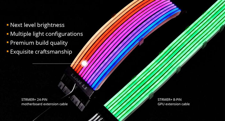 z51ua's tweet photo. Lian Li Strimer Plus — новая версия кабеля с RGB-подсветкой

В середине 2018 года Lian Li начала продажи кабеля Strimer RGB Cable для разъёма ATX 24-pin со светодиодной подсветкой. Он был доступен по цене порядка $40. https://t.co/HIKqUpMYAq