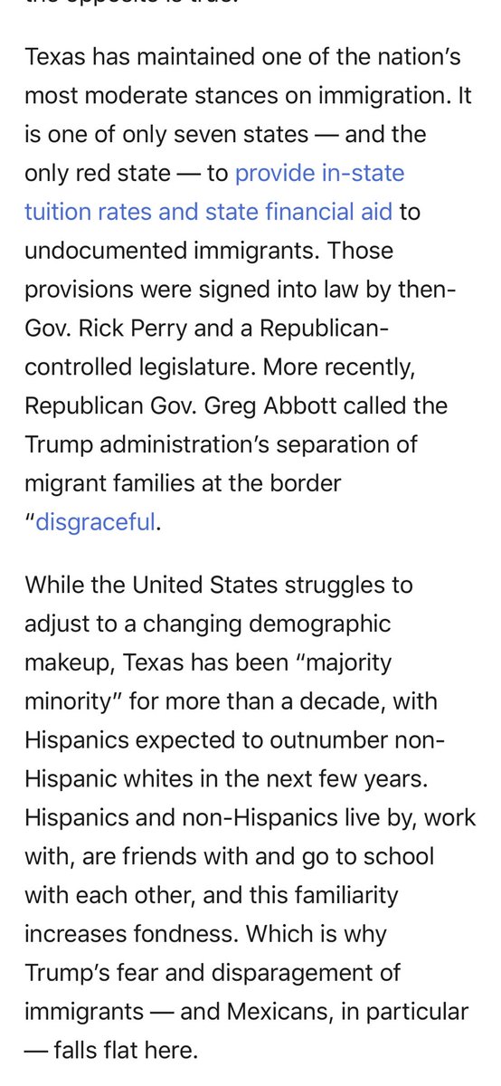 Another  is this TX primary is occurring against a backdrop of Trump being relatively unpopular not just with Ds but also Rs, who in TX were mostly backing Jeb or Cruz in ‘16. The TX GOP isn’t above letting TX and nationwide Ds take out their trash.  https://www.washingtonpost.com/opinions/2019/12/31/trump-is-unpopular-texas-state-wont-sit-quietly/