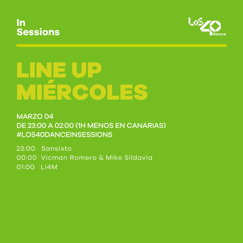 Los40Dance's tweet photo. ¡Hola! Esta noche en #LOS40DanceInSessions
con @Arturograo1 😎🎙

❗@sansixtomusic
❗@VicAndMikeDjs
❗@LI4M_DJ

🎧 directo &amp; podcast ¡ Te esperamos !
👉 https://t.co/0NkGJWyJ96 https://t.co/L68DduDF8f