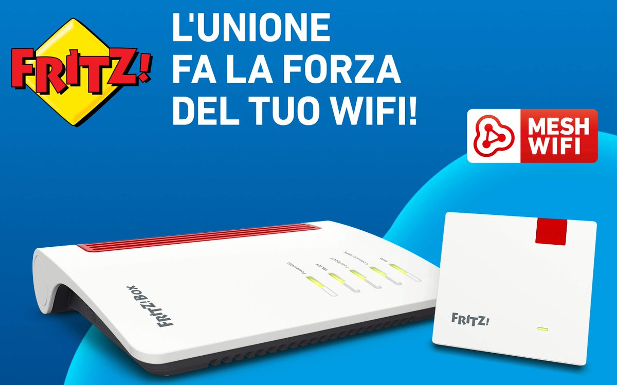 fritz_com_it's tweet image. C&apos;è sempre un proverbio per ogni situazione. Scommettiamo?
Hai un segnale wifi che non copre tutta la casa? &quot;L&apos;unione fa la forza&quot;!
In che modo? Ma con FRITZ! Mesh Set 😎
it.avm.de/prodotti/fritz… #mesh #fritz #meshset #repeater
