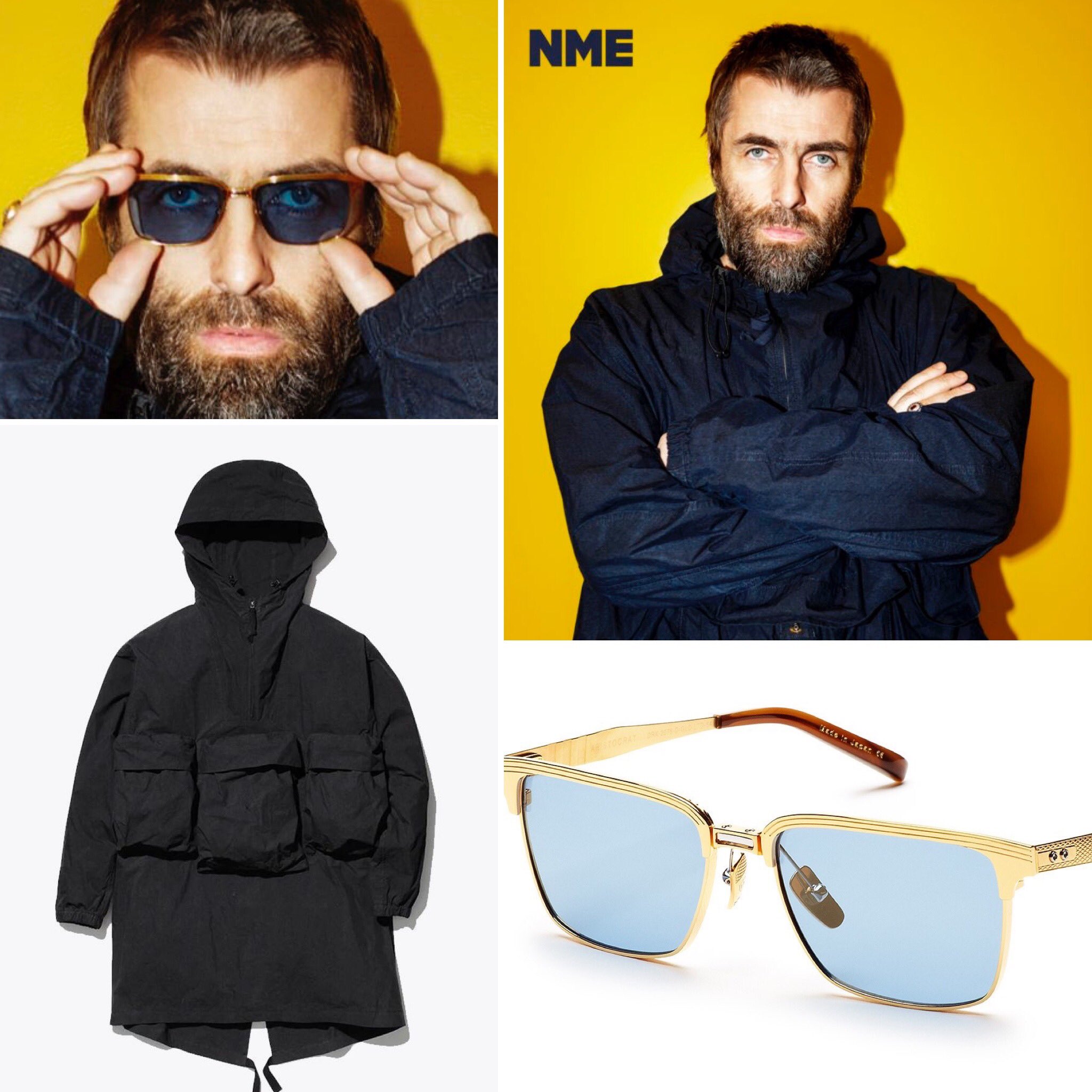 Liam Gallagher Wears on Twitter: "Liam Gallagher wears Dita Aristocrat  Sunglasses &amp; Snow Peak Indigo C/N Anorak https://t.co/WfCesphgcO" /  Twitter