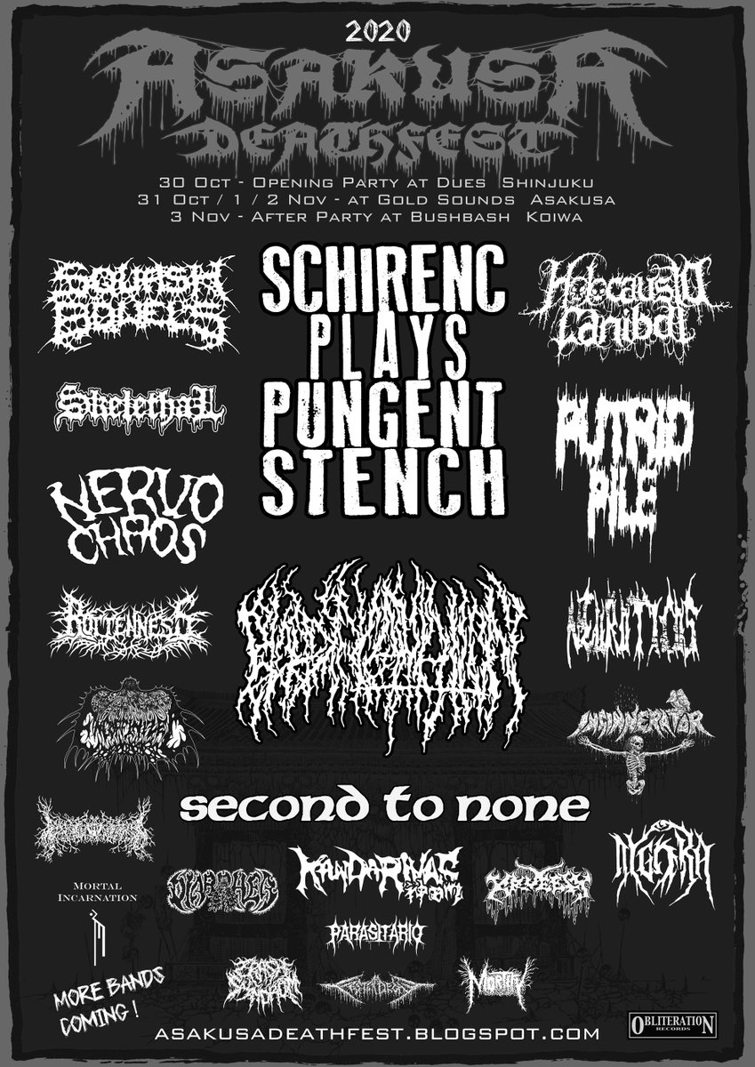 daymarerec's tweet photo. BLOOD INCANTATIONはAsakusa Deathfest 2020にも出演決定!
@harumagedon https://t.co/39dil7aicy