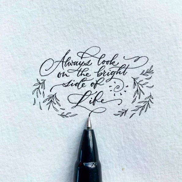 Just a little #WednesdayWisdom &amp; some beautiful penmanship to see you through the day…🥰 #wisewords #wordsofwisdom #lookonthebrightside #staypositive #keepsmiling #thinkpositive #calligraphy #handwriting #handwritingenvy #typography #lettering #handwritten

📸 - @minortismay