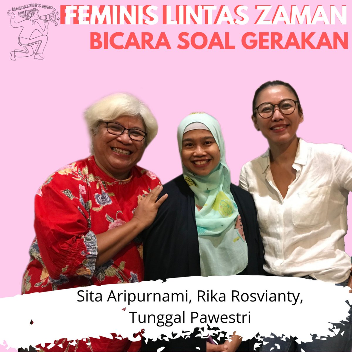 Seperti apa situasi gerakan perempuan di berbagai zaman?

Dengarkan obrolan tiga aktivis perempuan—Sita Aripurnami (<a href="/WRI_Indonesia/">Women Research Inst.</a>), Tunggal Pawestri <a href="/tunggalp/">Tunggal</a> (Konsultan Gender), &amp; Rika Rosvianty 'Neqy' (<a href="/_perEMPUan_/">_perEMPUan_</a>) di #MagdalenesMind.

smarturl.com/magdalenesmind #IWD2020