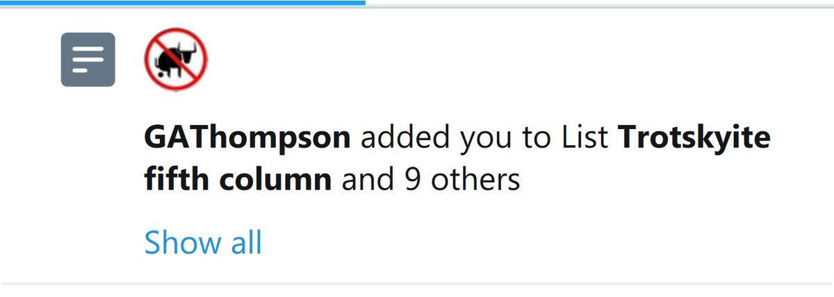 rnclelland's tweet photo. And you thought I hadn't achieved anything today...
Although never a Trot, even in my rebellious youf of so long ago.
#ImOnAList!
#ImOnAList!
#ImOnAMotherfuckenList! https://t.co/A6DJ7epZ8A