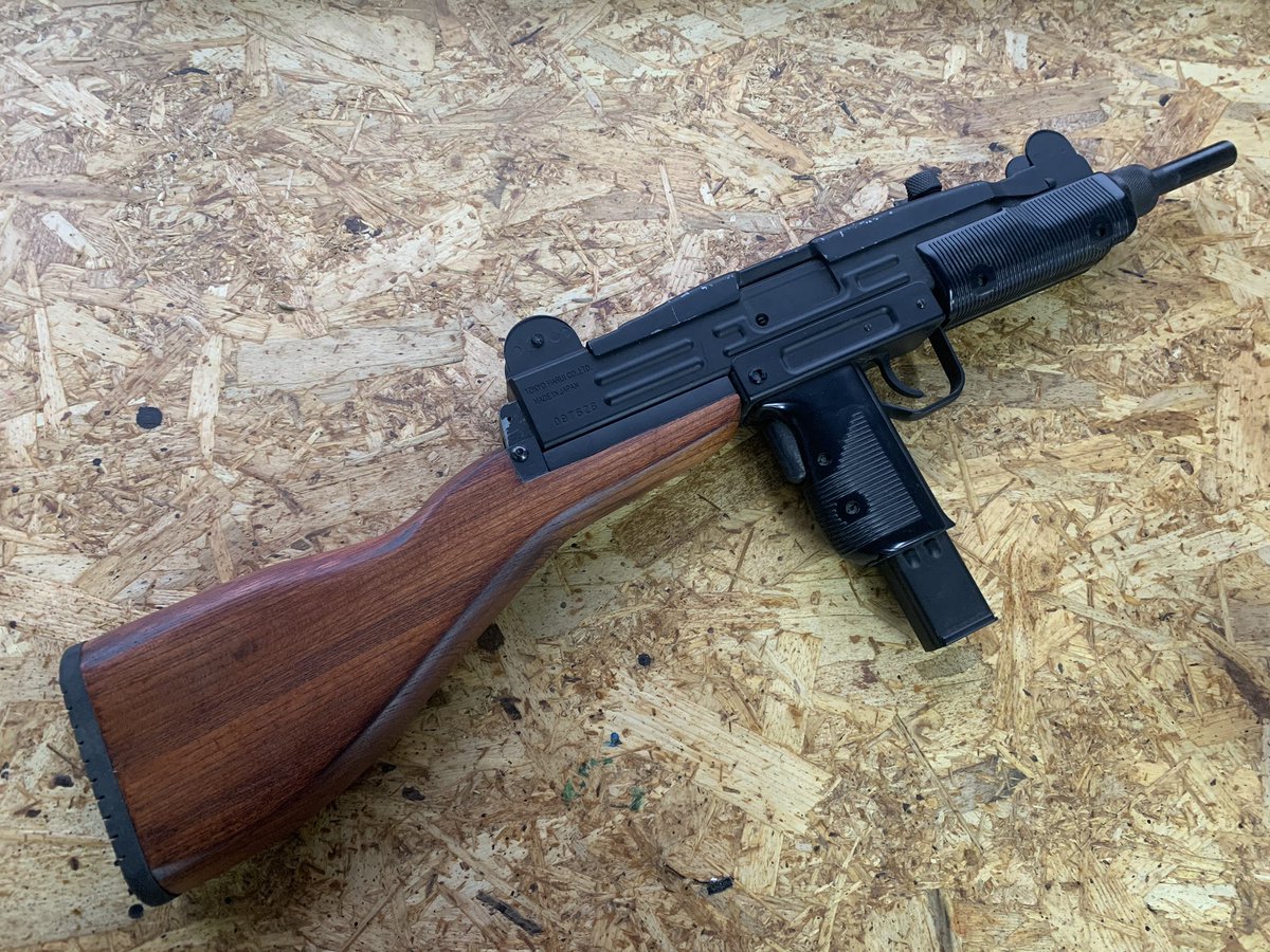 東京マルイ　UZI 木製ストック 東京マルイUZI電動ガン用のウッドストック完成しました！
