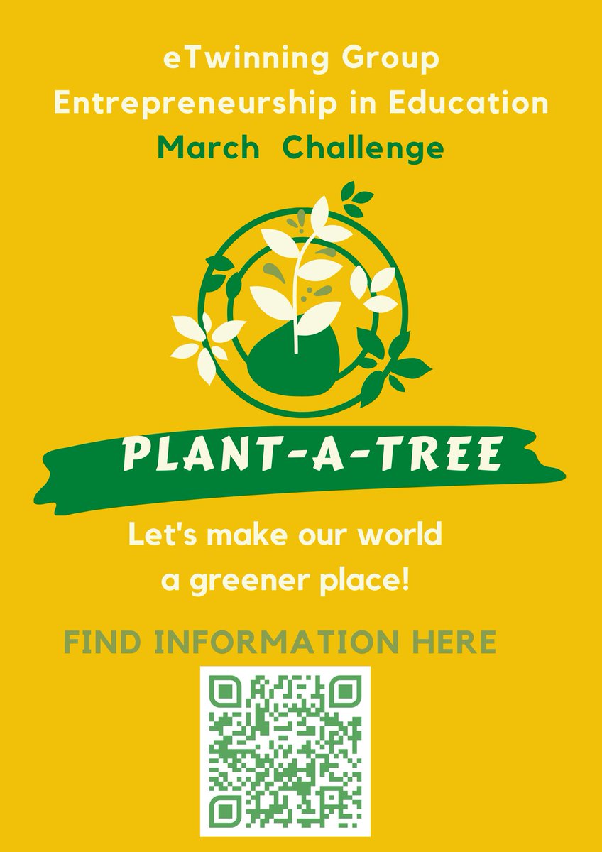 lohynova's tweet photo. Join our March Challenge by #Entrepreneurship in #Education #eTwinning group to fight #ClimateChange #entetw #pblcourse Many thanks to @marias301 for this suggestion! https://t.co/v6AcnU1Pwu