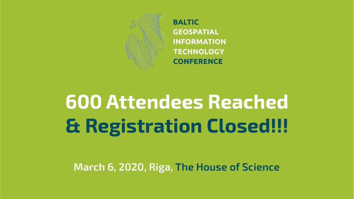 balticgit's tweet photo. We are really sorry, if you missed the registration. We had to close it, because we reached our target of 600 attendees, which is also good news for everyone attending. 
#SotMBaltics #BalticGIT2020 https://t.co/9Tq0jK79zw