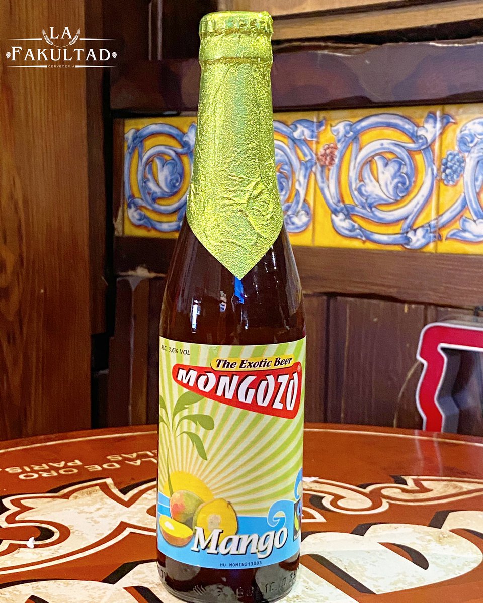 LaFakultad's tweet photo. Mongozo Mango 🥭#Cerveza tipo Lambic, ligera y con un refrescante sabor afrutado. Tiene los aromas y el sabor de mango recién recogidos. Elaborada con ingredientes procedentes del comercio justo, entre ellos el mango.
#beer #mongozo #mongozobeer #mongozomango #talaveradelareina https://t.co/pXbreEoQsP