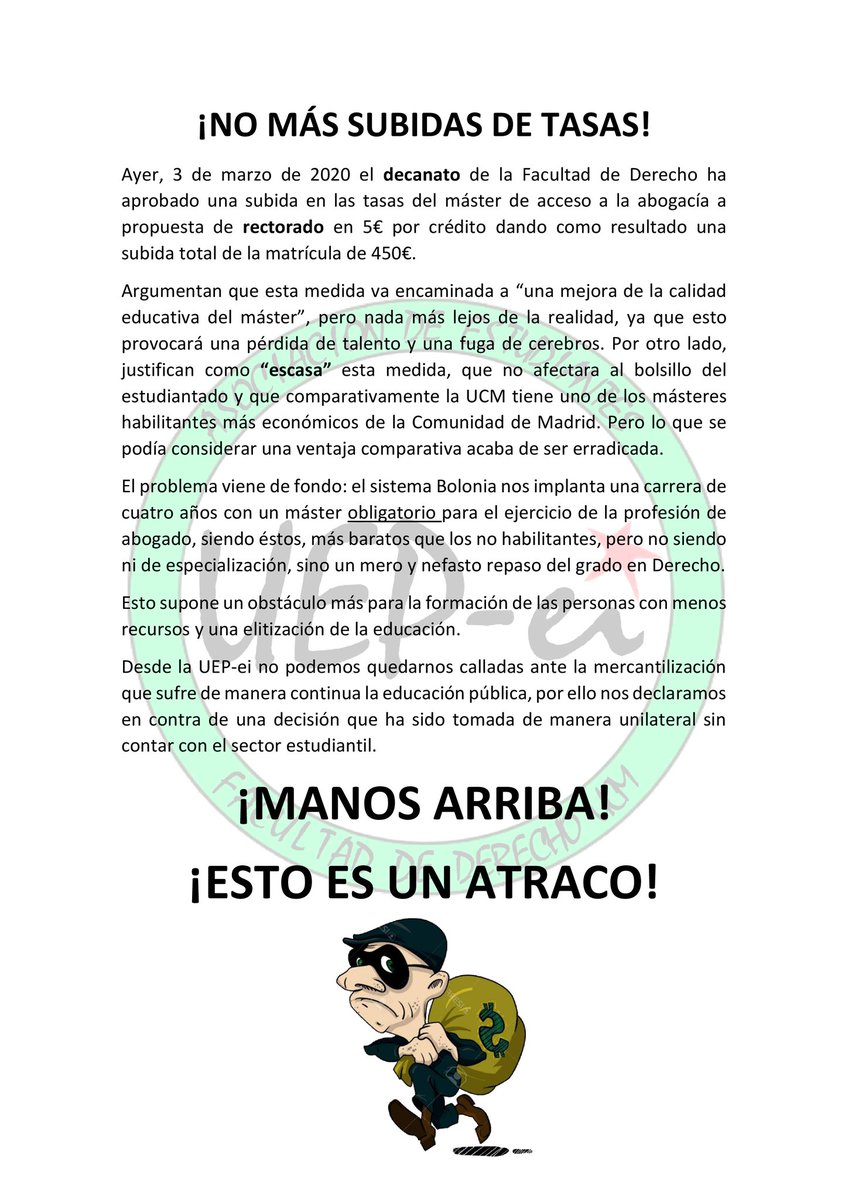 UEP-ei Derecho UCM tweet media