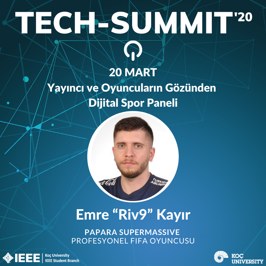 Türkiye şampiyonu FIFA oyuncusu Emre “Riv9” Kayır Tech-Summit'te bizlerle!

Kayıt linki bio'da.