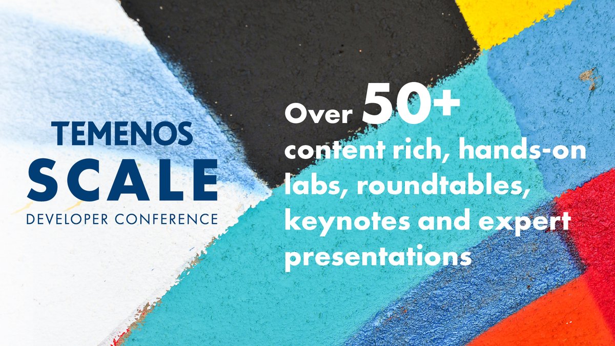 2 days, 50 hands on labs, presentations, demos and round tables, plus unlimited access to Temenos’ top developer and technology experts… register to #TemenosSCALE today: bit.ly/2TjIcD0