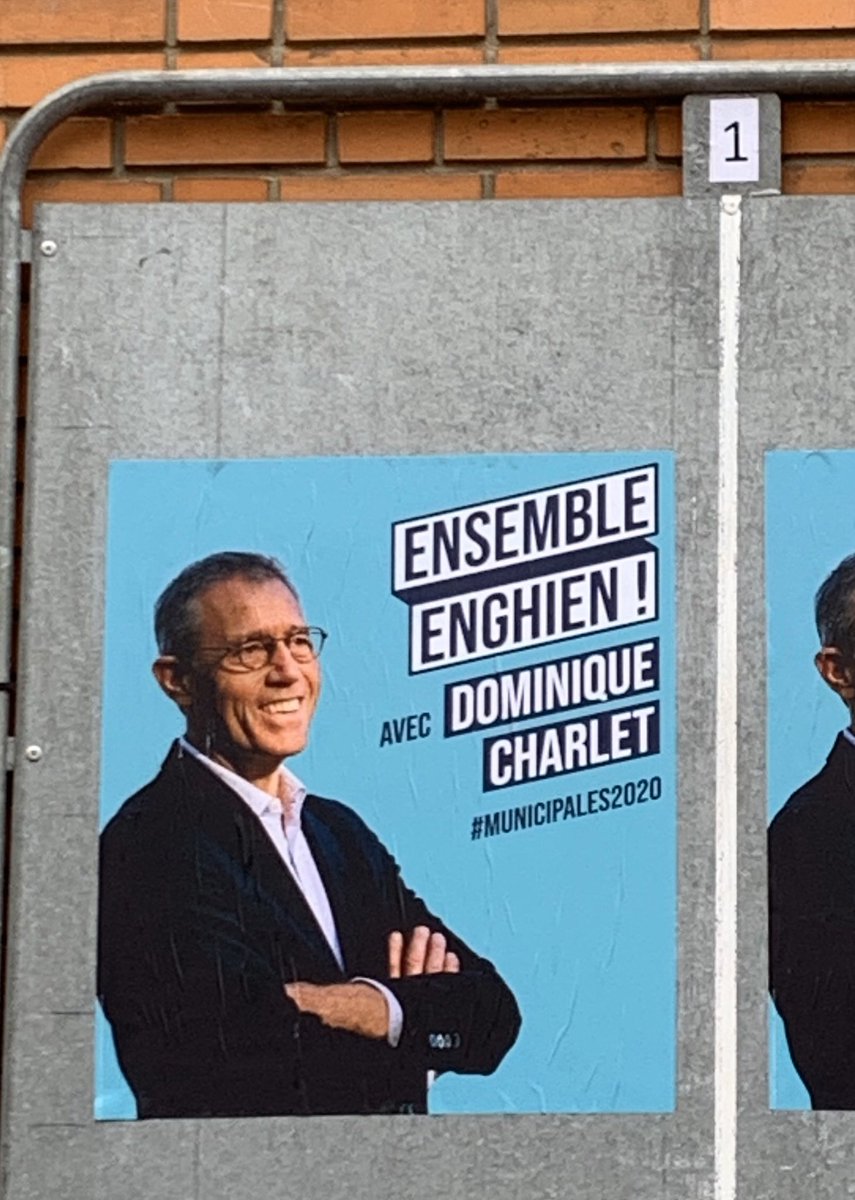 sophiemaley's tweet photo. Malgré l’investiture, quand porter l’étiquette #LaREM est difficile à assumer, une seule solution, couper ses affiches... #Municipales2020 #enghienlesbains @StanGuerini @50anssansrolex @JeanJacques92 https://t.co/1fhSPs9hgx