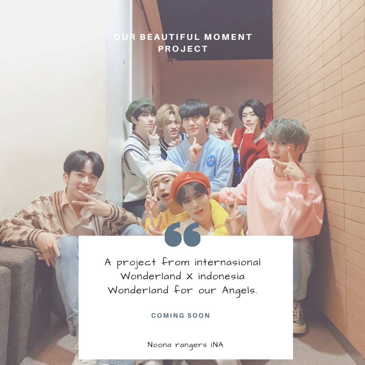 Count9INA's tweet photo. 🌟OUR BEAUTIFUL MOMENT PROJECT🌟

Prepare yourself the detail will be post soon.

#1the9 https://t.co/hcXK9bMRKK