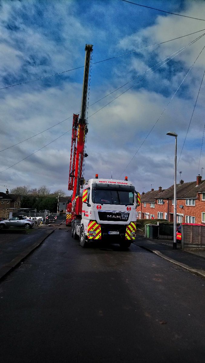 NBBCBuild's tweet photo. Councillor Watkins was on site yesterday to see the first of 28 modular affordable homes delivered at Abbotsford Road.  Developments at other sites in the Borough are well underway.  @NBBCouncil https://t.co/FbqVJ4wOBR