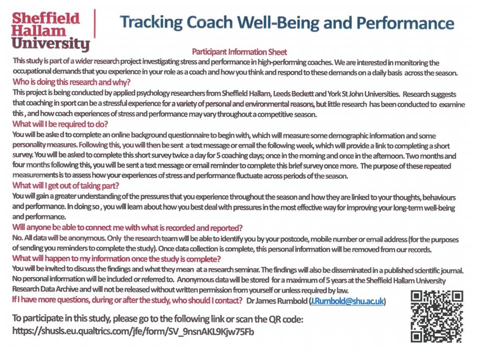 Are you a full-time sports coach? If so, please consider taking part in our research on coach well-being and performance over time: shusls.eu.qualtrics.com/jfe/form/SV_9n…