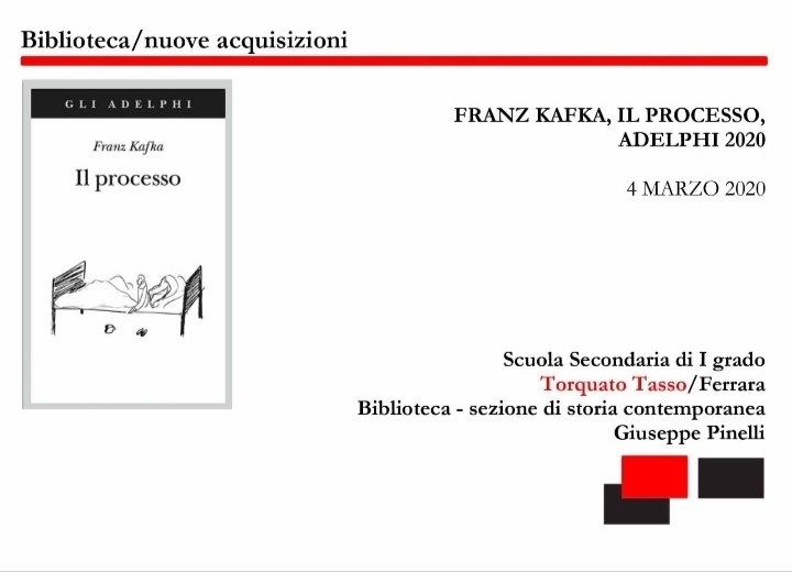 smsTassoFerrara's tweet photo. Kafka
Scuola secondaria di I grado
Torquato Tasso/Ferrara
@adelphiedizioni https://t.co/nNwQfpFuYb