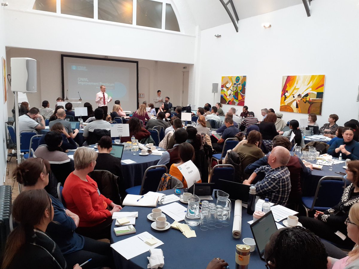 CNWLImprovement's tweet photo. Dr Con Kelly @CNWLNHS Medical Director welcomes staff and introduces first day of face to face Improvement Science In Action Practicum training, reminding us of the importance of service user involvement in our QI work. https://t.co/LN8gU4EXEE