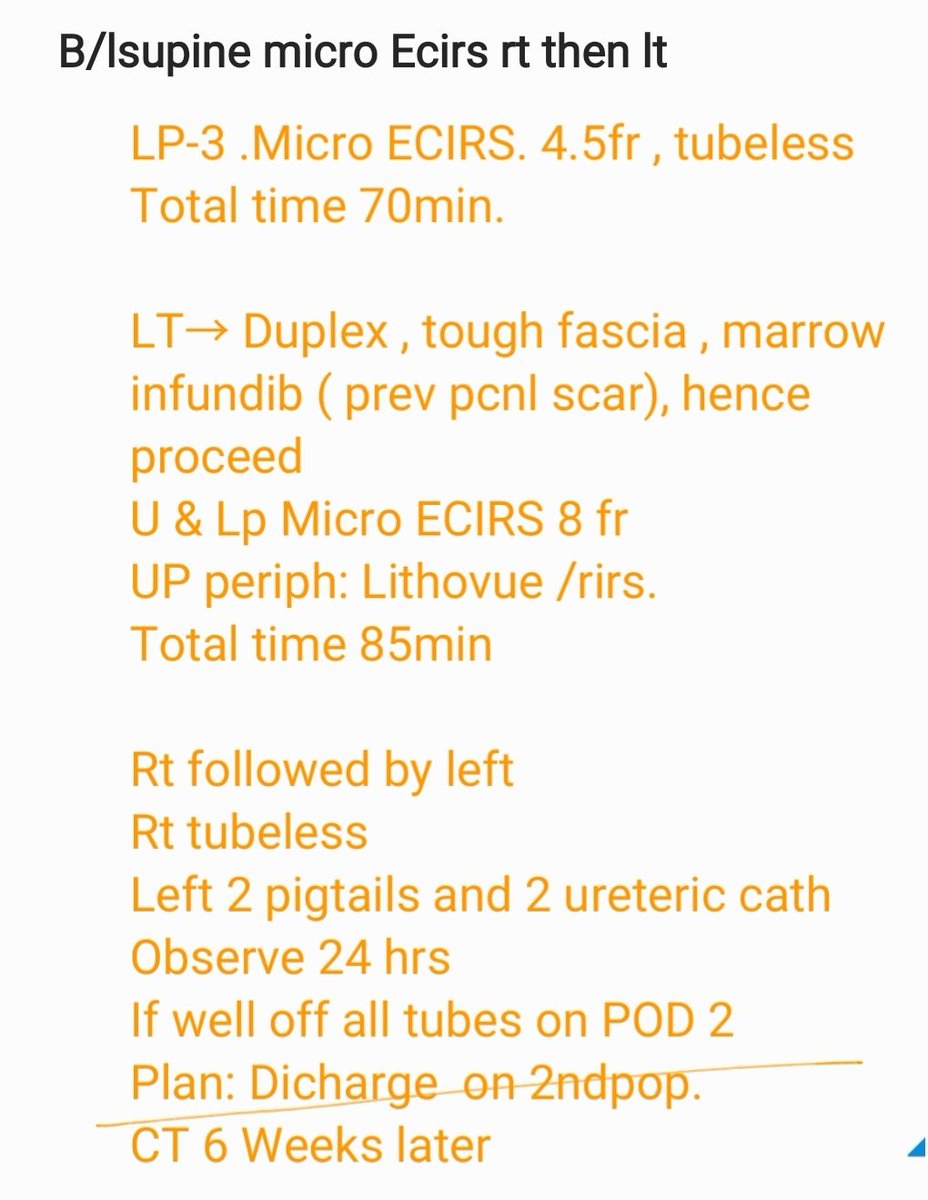 DocGauhar's tweet photo. @thomastailly @kmoretry @ytanidir @Urologeman @VicentiniUro @EndoLuminalEndo @endouro @PabloNContreras @mborofsk @mudhar_hasan @mario_sofer @so_uro @RIRS_inDelhiNCR @ArunkumarDr @Rahul79307822 Successful B/l #microecirs
In pt with multiple op:
Be vary of scar outside & infund narrowing inside
Precision is key 4 min morbidity
In duplex NO UAS #rirs is safer
#supinepcnl Is doable
My 3rd case b/l #ecirs, patience is key post op summary enclosed
@AmineLakmichi https://t.co/8tx6YFHg7q
