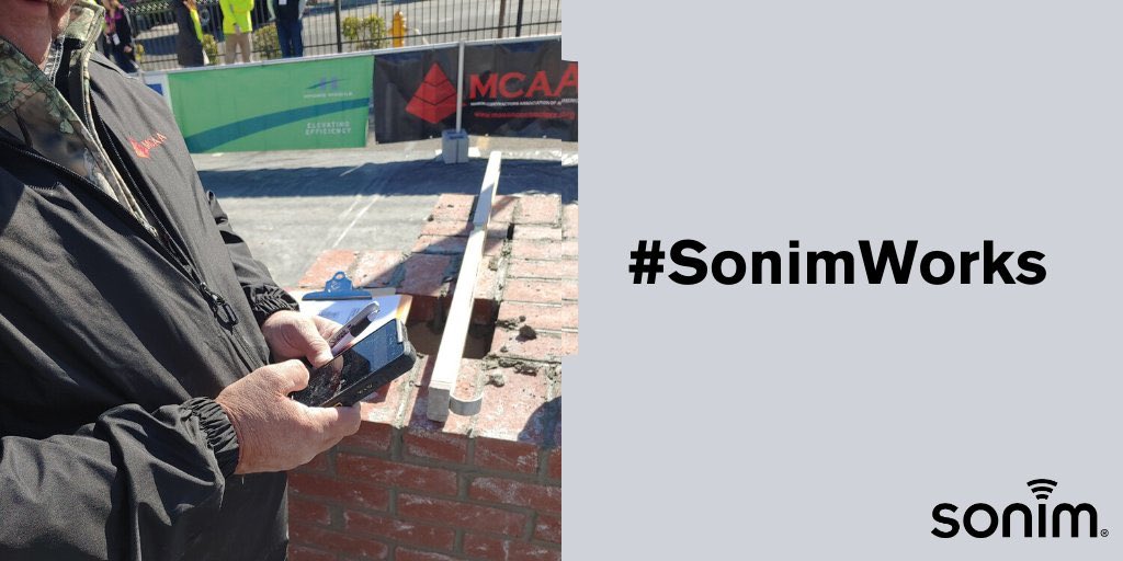 sonimtech's tweet photo. Did you know scoring at #MasonryMadness was done on our #XP8? #Construction and concrete are no match for rugged #Sonim devices. We would love to see your phone at work - SHARE a pic with #SonimWorks. https://t.co/Ajlpip8YRH