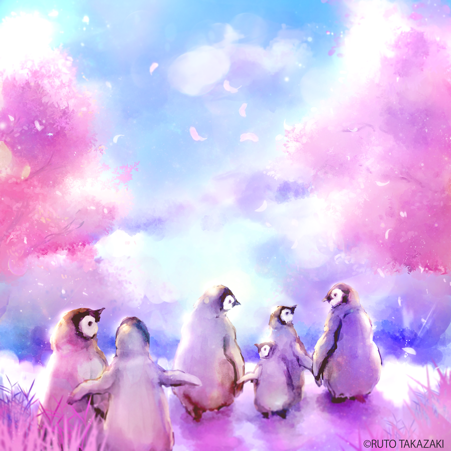 Twitter এ Ruto 9 10 11個展 さくら 皇帝ペンギン イラスト 絵 桜 春 Penguin T Co Bkti6b6yx0 ট ইট র