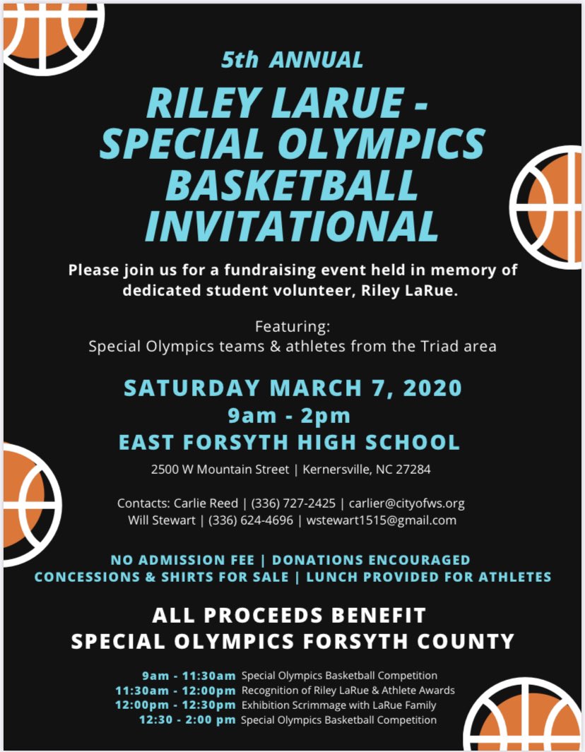 Looking forward to raising money for the Special Olympics in memory of @rlarue2 this Saturday. Fun event with a great organization!