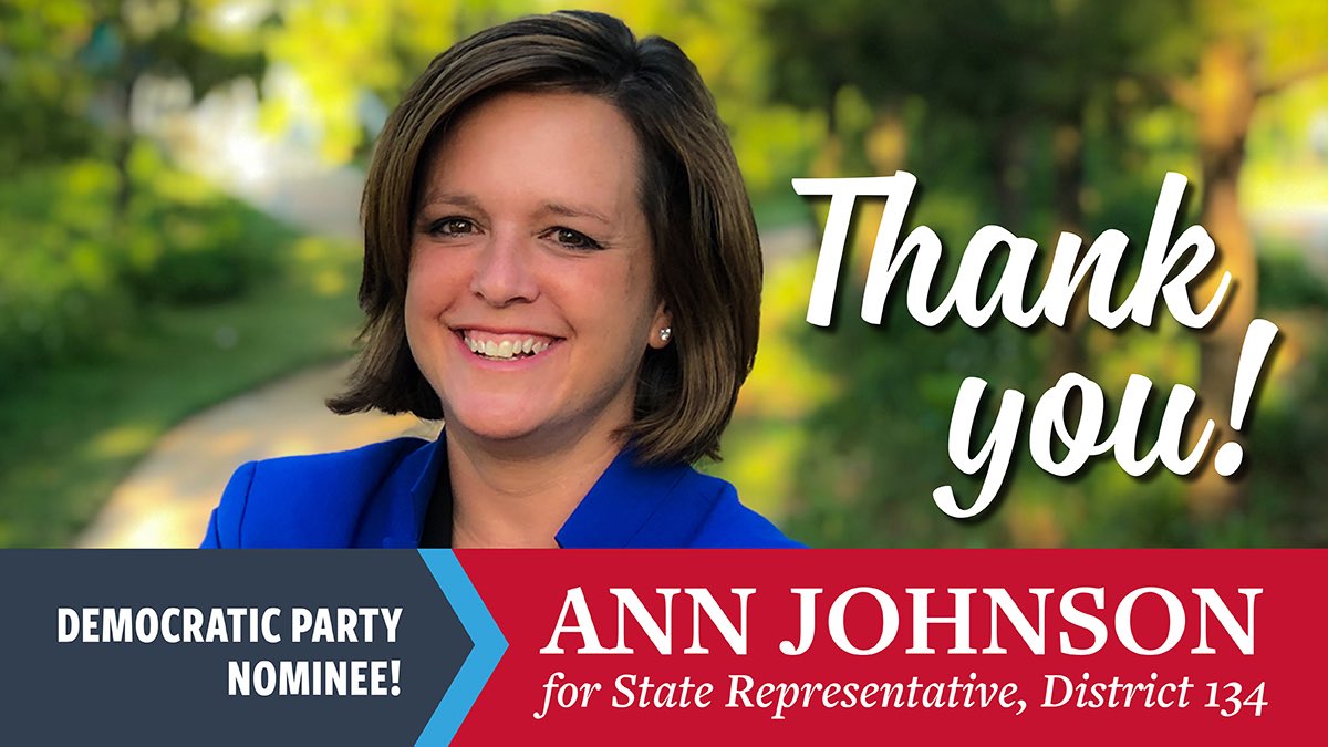 VoteAnnJohnson's tweet photo. THANK YOU to the voters who gave their support. To those who didn’t, I will work hard to earn it.
Now the fight moves to where we need it most: My R opponent has bragged about her NRA “A” rating. I stand with children + families on guns & every other issue. Let’s have the debate https://t.co/7pvk3a3MWJ