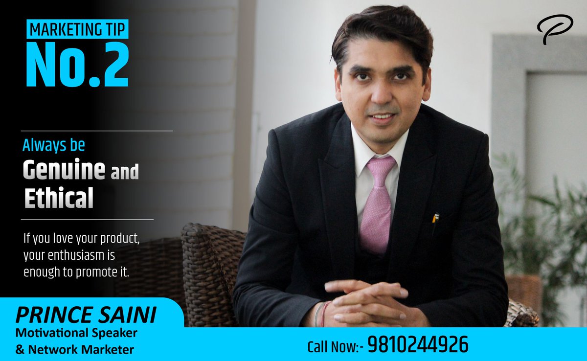 PrinceSaininet's tweet photo. Never deceive your audience into buying your product because it will always work against you. Always be honest with them and you'll have customers for life and your downlink will also increase.
#networkmarketing #networkmarketingtips #tips  #entrepreneurship #princesaini https://t.co/FcOPH23f5e