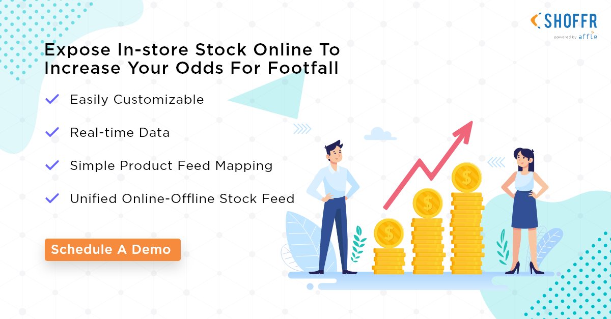 Drive more traffic to your physical retail stores by revealing your offline stock, online.

Retain online shoppers with Shoffr's stock discovery solution.

Learn more - shoffr.io/solution-onlin…

#Shoffr #Omnichannel #O2O #Retail