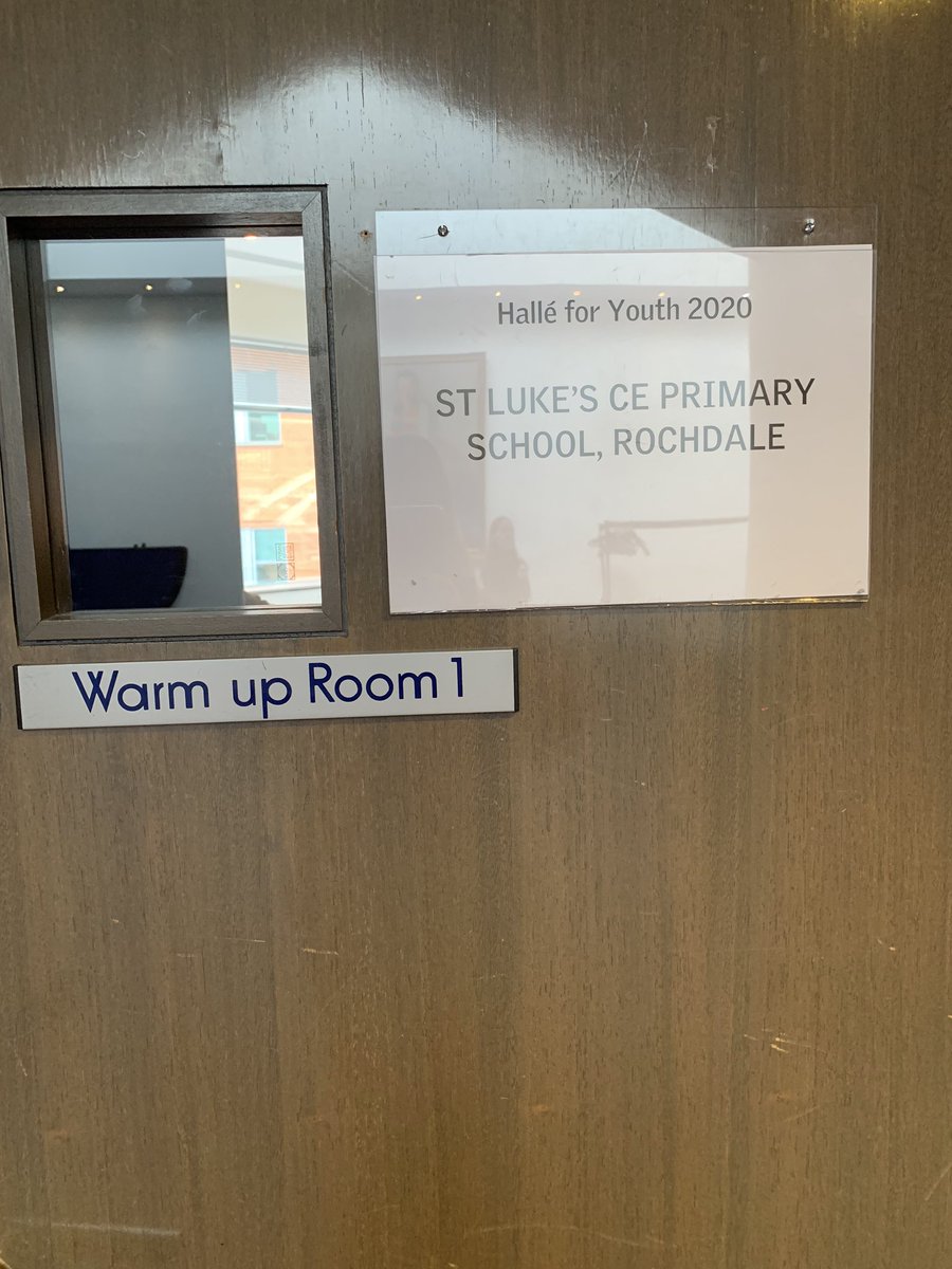 stlukesce's tweet image. We have arrived at The Bridgewater Hall and Year 5 are very excited to be performing with the Halle Orchestra. Rehearsal at 10am. Performing at 11am! Good luck Year 5 ☘️